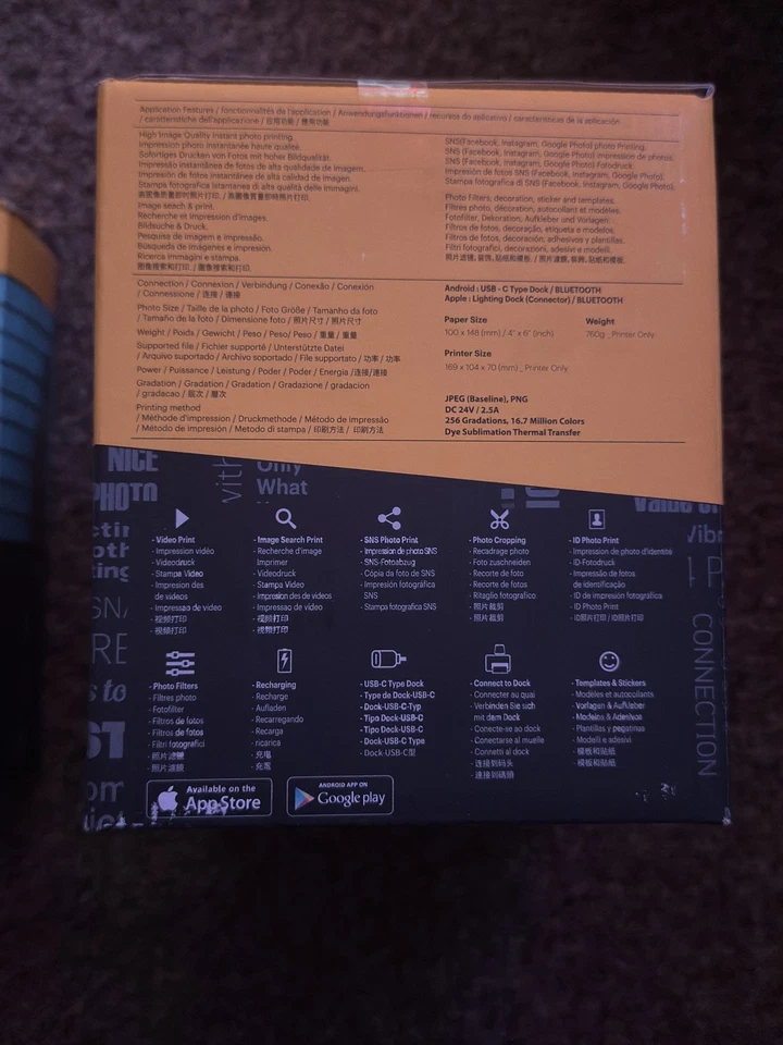 KODAK Dock Plus 4PASS Instant Photo Printer 4x6 + 80 Sheets Bluetooth & Docking - Image 4 of 4