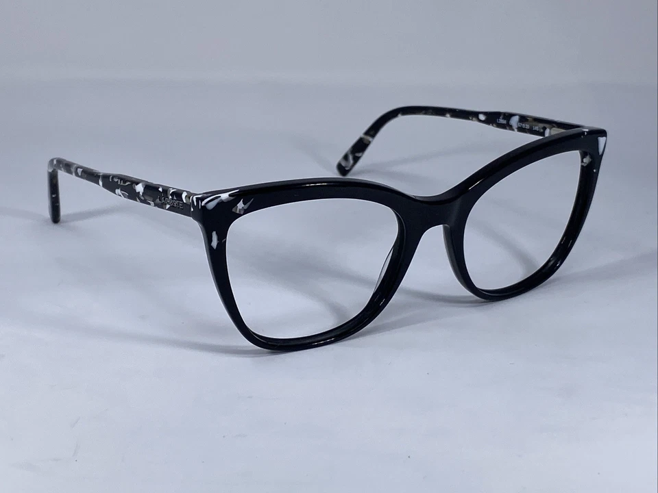 Marco de gafas de diseñador LACOSTE L2884 001 negro/blanco 57-20-145 Foto 3 de 4