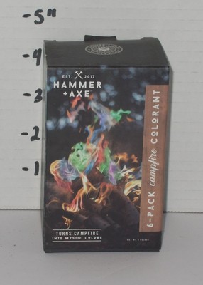 Hammer + Axe Campfire Colorant 6-Pack   Turns Flames Into Mystic Colors