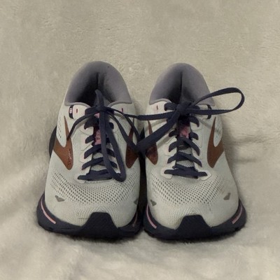 Brooks Shoes Women's Size 12 B Gray Blue Ghost 15 Running Sneakers No Insoles