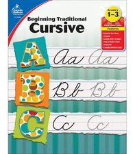 Beginning Traditional Cursive Handwriting Workbook for Kids Handwriting Pract..