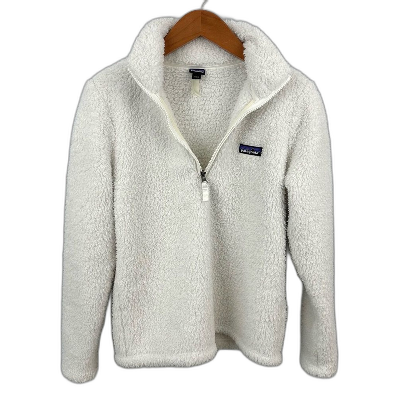 Patagonia Women’s White Los Gatos 1/4 Zip Fleece Size Small Quarter Zip Athletic thumbnail 4