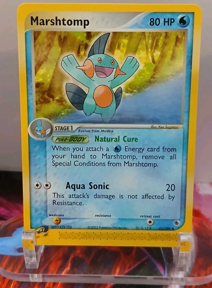 Marshtomp 41/109 Pokemon Ruby and Sapphire Regular NEAR MINT