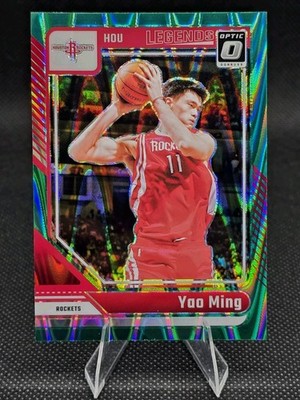 2024-25 Panini Donruss Optic - Legends Yao Ming #226 Green Seismic Prizm