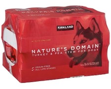 Kirkland Signature Nature  s Domain Canned Dog Food Turkey  Pea Stew Grain Free