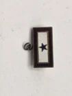 Vintage Sterling  WW2 Blue Star Service Flag Pin 1 Star Military Sweetheart