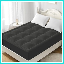Queen Mattress Topper - 600GSM Extra Thick Cooling  Breathable Mattress Pad ...