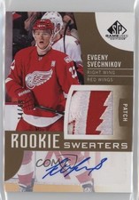 2017 SP Game Used Inked Rookie Sweaters 14/49 Evgeny Svechnikov Patch Auto 7i6