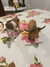Terra Battat Bull And Cow Figure
