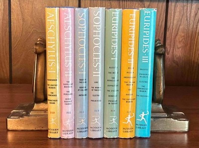 Greek Tragedies Aeschylus Sophocles Euripides Modern Library Complete 7 Vol Set