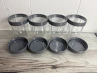 4 Pack 18 oz Short Cup Includes Lip Ring & Lids for NutriBullet