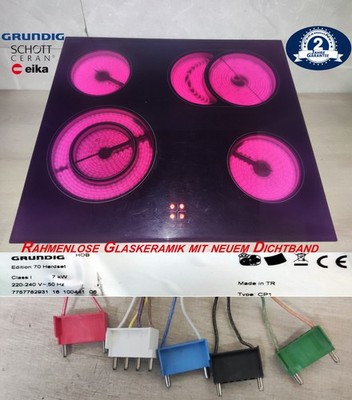 Grundig Frameless Kochfeld mit Schott Ceran  Glaskeramik Type CP1 . 2J. Garantie
