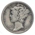 VG+ 1920 Mercury 90% Silver Dime *0841