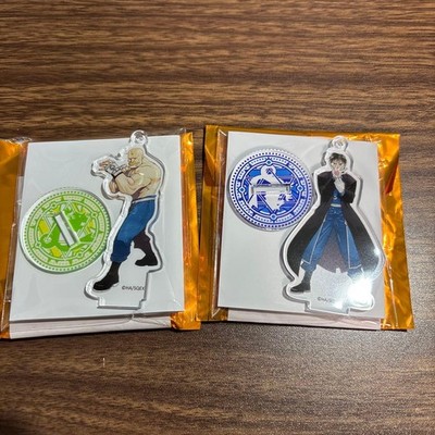 Fullmetal Alchemist Acrylic Stand Keychain Major Mustang Colonel Armstrong Rare