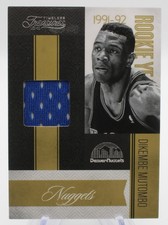 2010-11 Panini Timeless Rookie Year Materials Prime Dikembe Mutombo 8 1/99 Patch