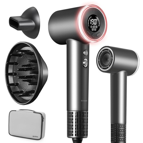 Hair Dryer with Diffuser, Professional High-Speed Blow Dryer, Negative Ionic ...