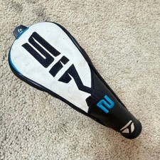 TaylorMade Hybrid SIM 2 Golf Club Headcover Synthetic Leather Black White Blue