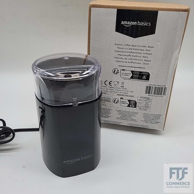 Amazon Basics Elektrische Kaffeemühle, schwarz