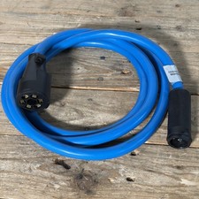 8FT 7-Way RV Blade Round Socket Plug Wiring Trailer Connector Cord Cable Harness