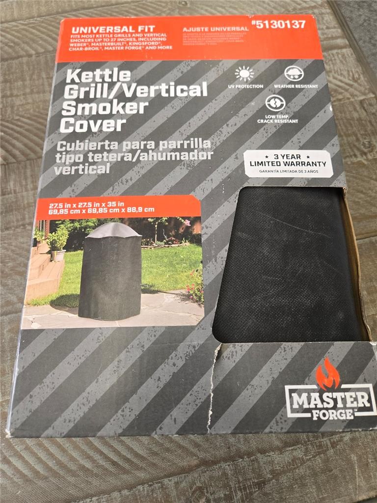 = Master Forge Kettle Grill Vertical Smoker Cover 27.5" x 27