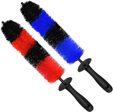 2-Pack Master Wheel Brush, Easy Reach Wheel and Rim Detailing Brush 18    Long