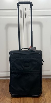TUMI Alpha Ballistic Black Carry on Wheeled Luggage 2264D3 Upright 19 