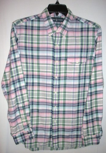 Neuf avec étiquette - POLO RALPH LAUREN homme coupe personnalisée à carreaux coton sergé chemise à carreaux, 98 $ - Photo 2/5