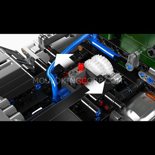 Juego de construcción de camión cabover americano Mould King 13202 años 70 | 2.181 piezas - Imagen 4 de 6