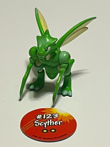 Tomy Pokemon Vintage Figur mit POG - Scyther #123