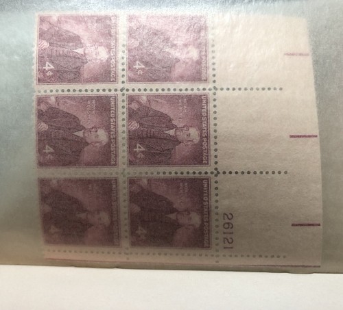 LOT 100+ POSTAGE STAMPS 4 CENT US PLATE NUMBER 4/6/8 BLOCKS NH OG WELL KEPT - Picture 15 of 21