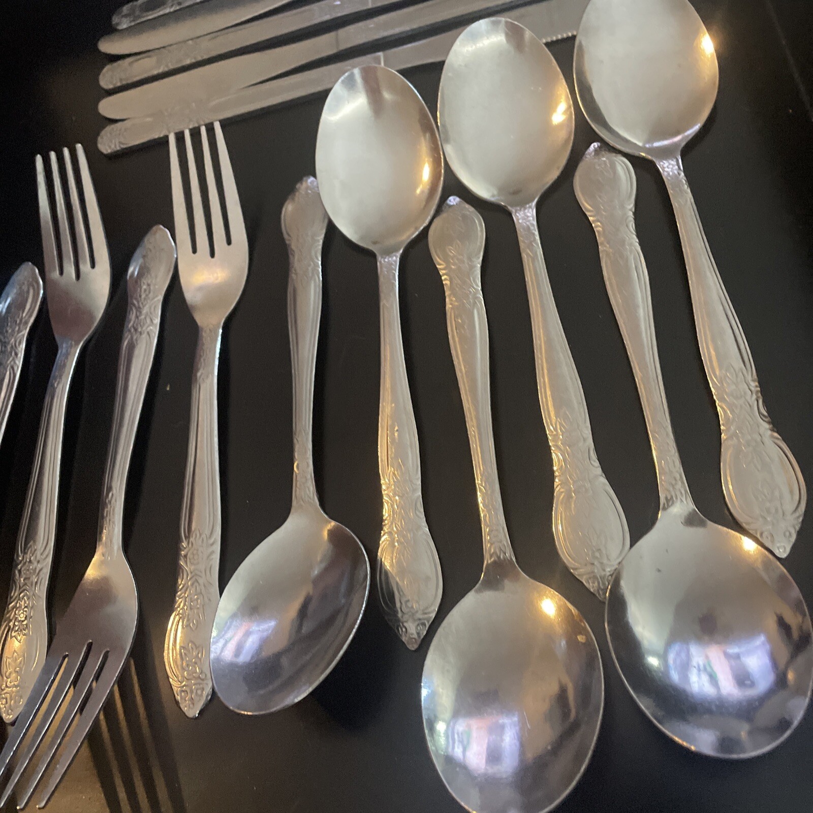 Treasure by Gibson Stainless China Flatware Silverware Lot 17 Pieces eBay