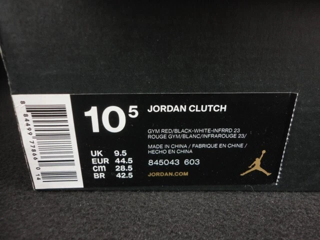 Bolso de Mano Nike Jordan, Gimnasio Rojo/Negro - Blanco - Infrarrojo 23, 845043-603, Talla 10.5 Foto 4 de 4