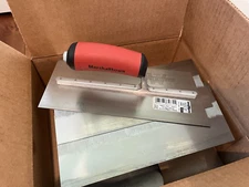 6 pack case, Marshalltown Soft Grip U-Notched Cut-back Trowel 11" x 4-1/2"