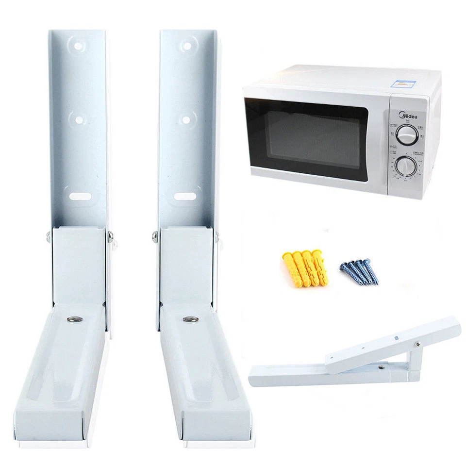 MENSOLE SUPPORTI A MURO PER FORNO MICROONDE MENSOLA STAFFE STAFFA SOSPESO CUCINA - Immagine 4 di 4