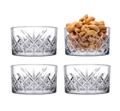 Pasabahce 530040 Timeless Dessertschalenaus Glas 4 tgl. Set Ø 9 cm