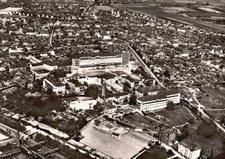Vintage Postcard Real Photo Panorama Bldg. Blick Auf Das Stadtkrankenhaus RPPC