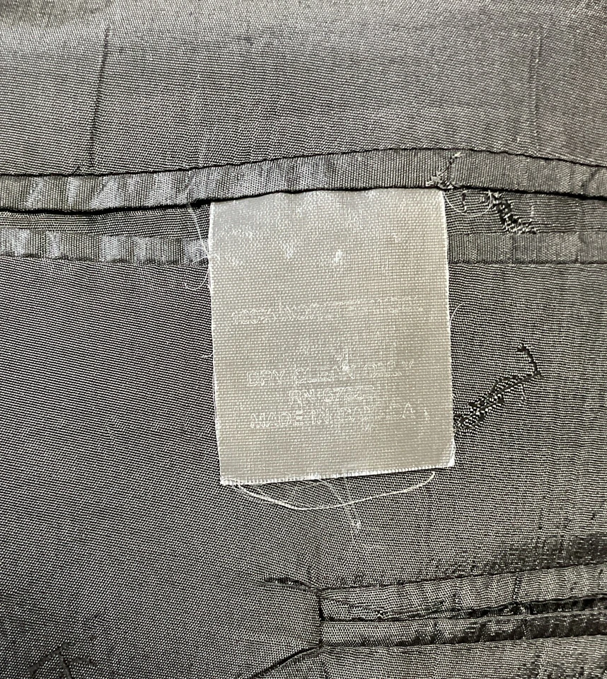 Usado en excelente estado! Traje de lana Yves Saint Laurent para hombre negro YSL pieza chaqueta formal Foto 4 de 4