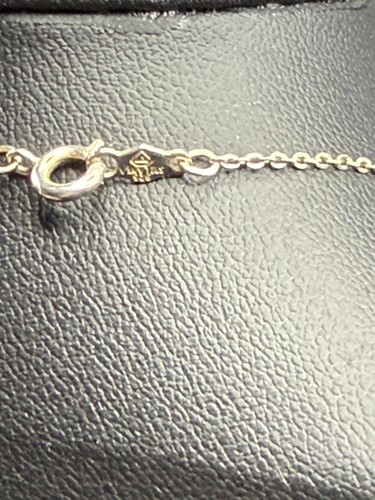 18" necklace three stone graduated amethyst pendant sterling silver w/ gift box - Picture 7 of 11