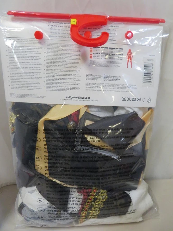 Fantasia de Halloween pirata alto mar Wench vestido calças Baldric pequeno - Imagem 2 de 2