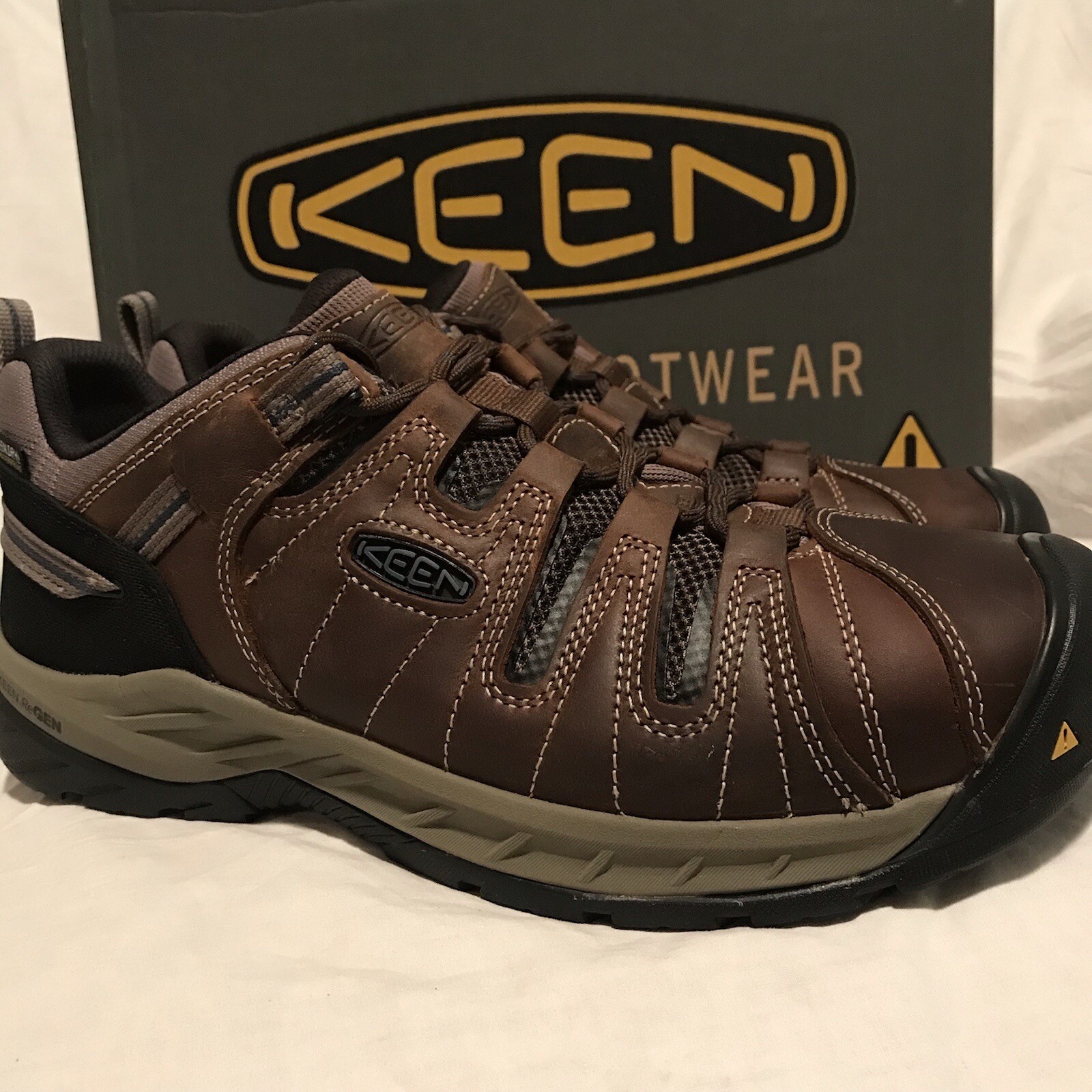 Scarpe da lavoro NUOVE KEEN Utility uomo taglia 8 5 M Flint II (2) punta acciaio WP 1023236