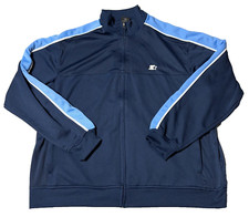 STARTER Men Size XL 46-48 Blue Full Zip Track Jacket