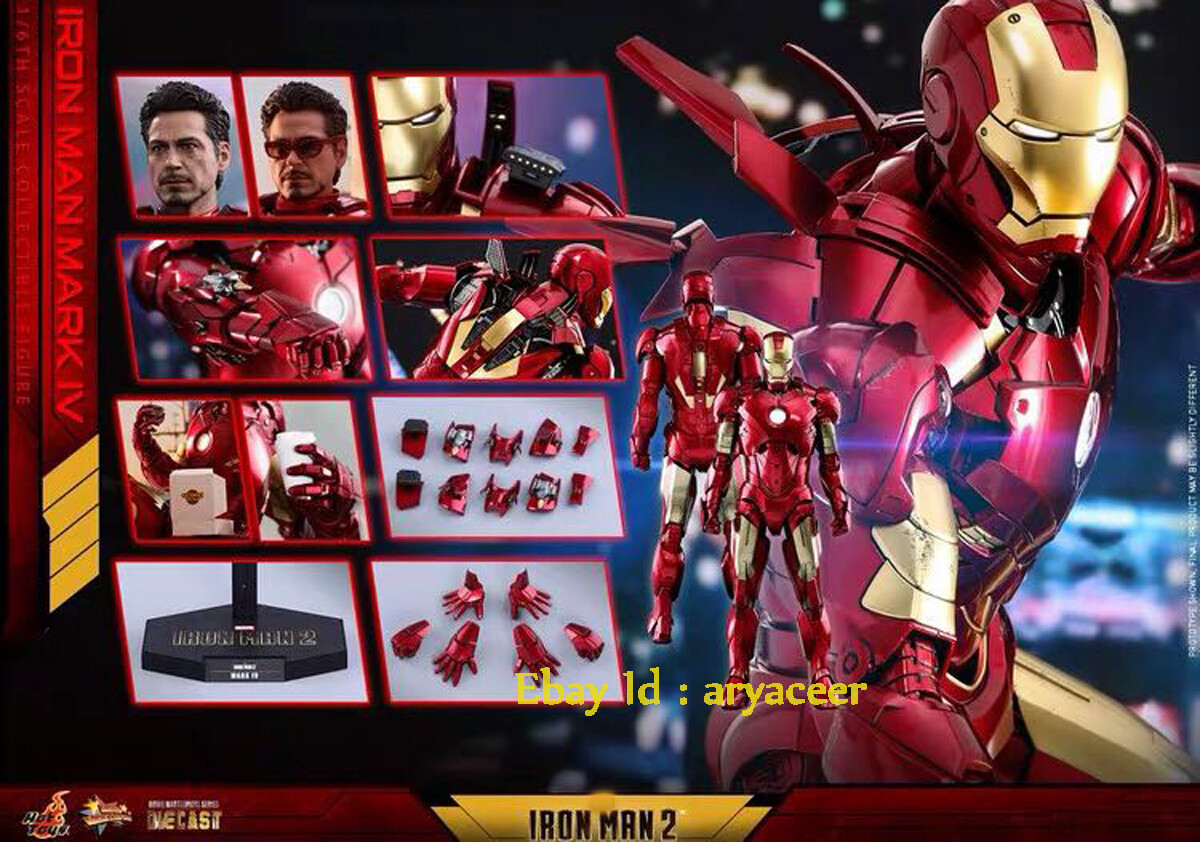 HOTTOYS HT MMS462D22 Iron Man 2 MK4+ Demolition Set Action Figure