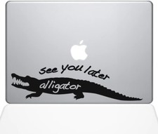The Decal Guru See You Later Alligator MacBook Decal Vinyl Sticker - 13" MacBook