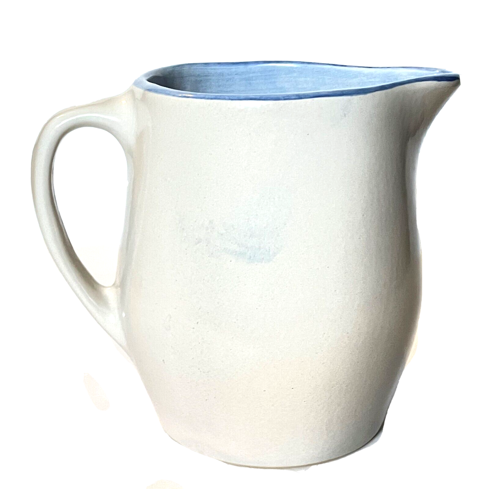 MA Hadley Pottery Vintage Cow Pitcher, Signed, "The End" on Inside