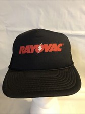 VINTAGE RAYOVAC TRUCKERS STYLE SNAPBACK ADJUSTABLE HAT BLACK GOOD CONDITION