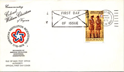Isle Of Man 1976 FDC - Col William Christian - Douglas - J8901
