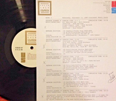 RADIO SHOW 9/13/89 CIN. SCENE: BILL PARSONS,HANK BALLARD (3),LITTLE WILLIE JOHN