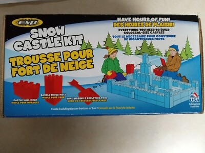 Retro Fun ESP Snow Castle Block Kit, 2 Blocks & Shovel, Made in USA, EMSCO Group