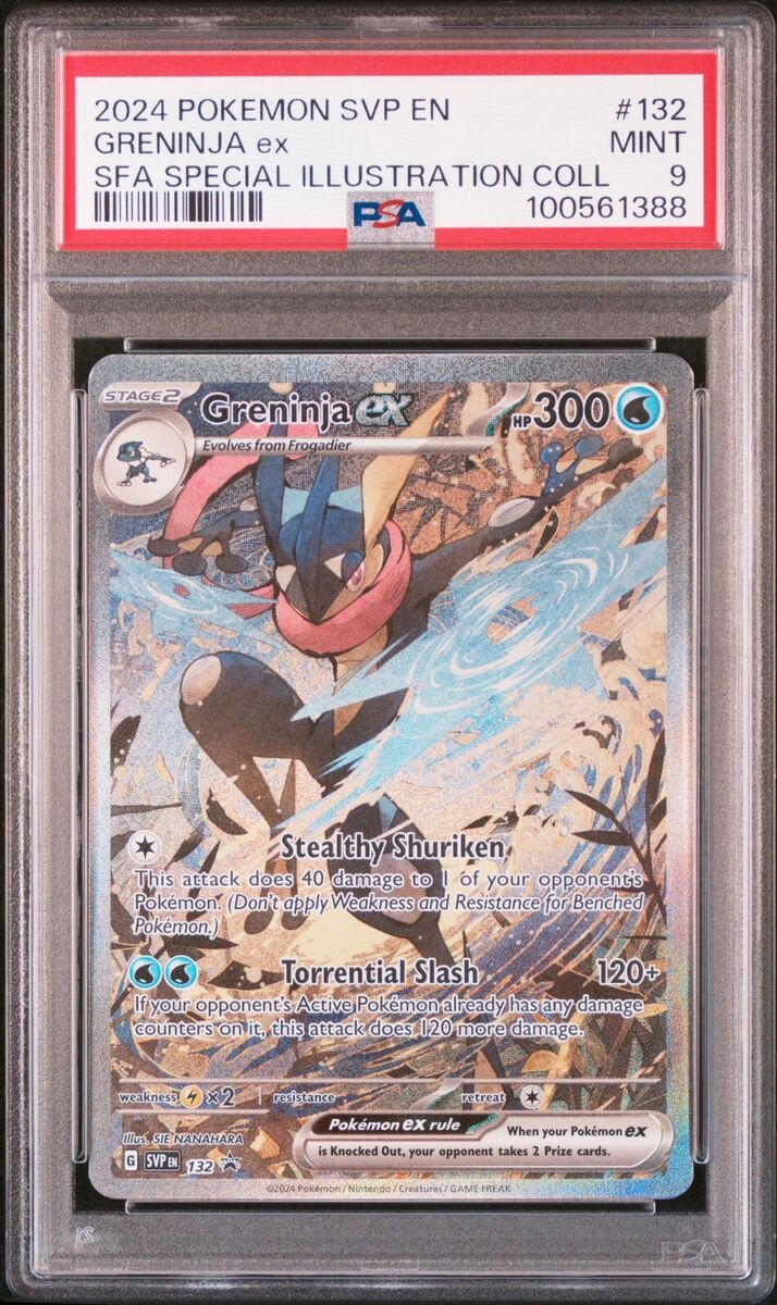 【英語版】ゲッコウガex Greninja ex SVP 132 ポケカ プロモ PSA10 】ゲッコウガex （Greninja ex）プロモ 海外版 英語版