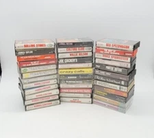 36pc Mixed Lot Vintage Cassette Tapes New Age R&B Rock Alternative Indie Country